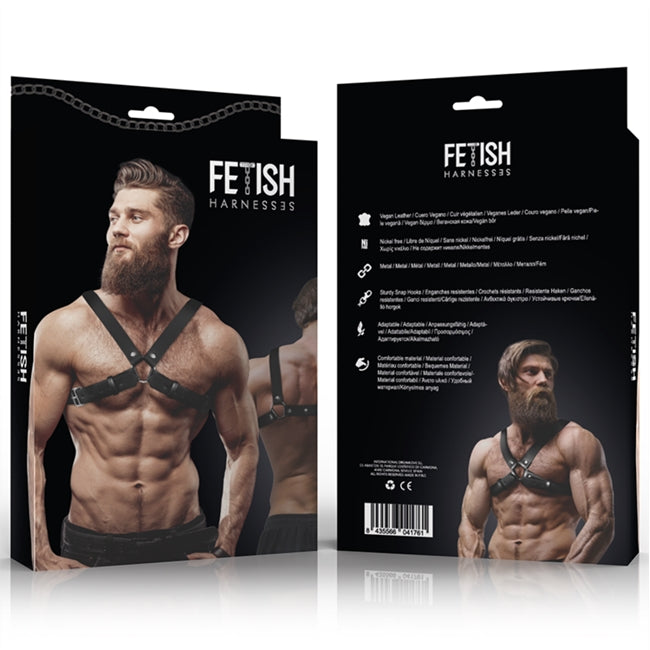 Ham sexy FETISH Submissive Attitude- BULLDOG HARNESS, pentru barbati, din piele ecologica, negru 1 Ham sexy FETISH Submissive Attitude- BULLDOG HARNESS, pentru barbati, din piele ecologica, negru