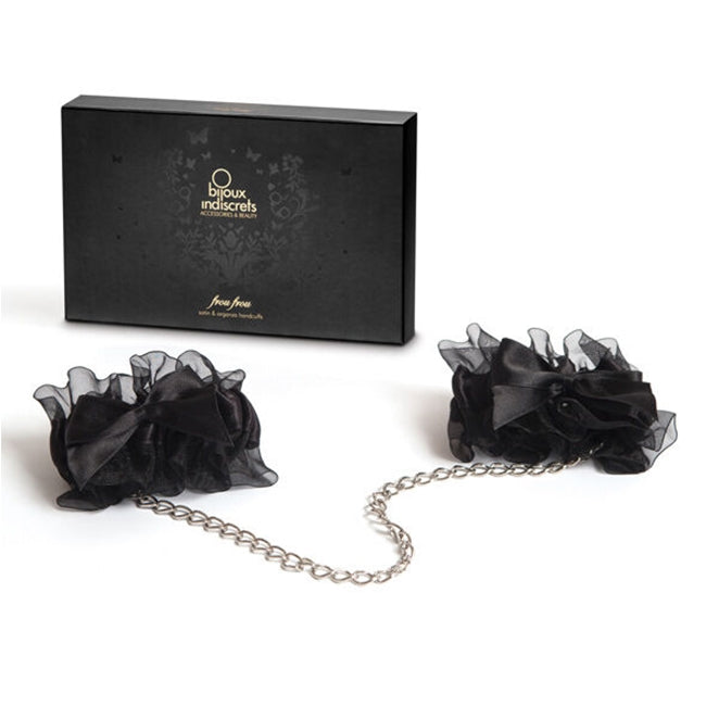 Catuse pentru jocuri erotice, BIJOUX - INDISCRETS FROU FROU, din organza, negre 1 Catuse pentru jocuri erotice, BIJOUX - INDISCRETS FROU FROU, din organza, negre