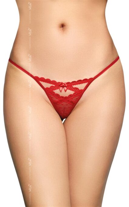 Bikini Sexy cu Bijuterii Rosii M/L 1 Bikini Sexy cu Bijuterii Rosii M/L