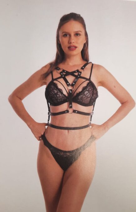 Sistem Harness Sexy Top Piele Ecologica OS 1 Sistem Harness Sexy Top Piele Ecologica OS