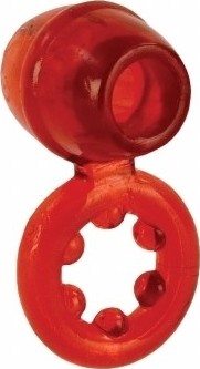 Inel pentru Penis Dual Suport Magnum, TPE elastic, Rosu 1 Inel pentru Penis Dual Suport Magnum, TPE elastic, Rosu