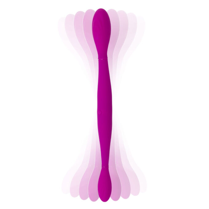 Vibrator Dublu Infinity, 3 Viteze Vibratii + 4 Moduri Pulsatie, Silicon, USB , Mov, 37 cm 1 Vibrator Dublu Infinity, 3 Viteze Vibratii + 4 Moduri Pulsatie, Silicon, USB , Mov, 37 cm