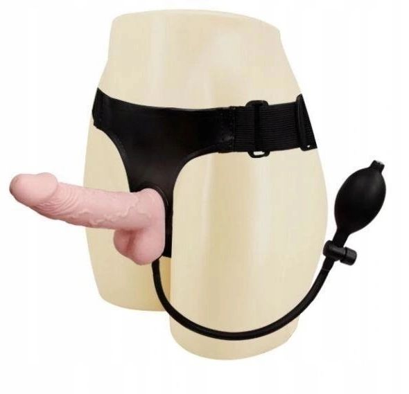 Strap On Ultra Harness Gonflabil Natural 18 cm 1 Strap On Ultra Harness Gonflabil Natural 18 cm
