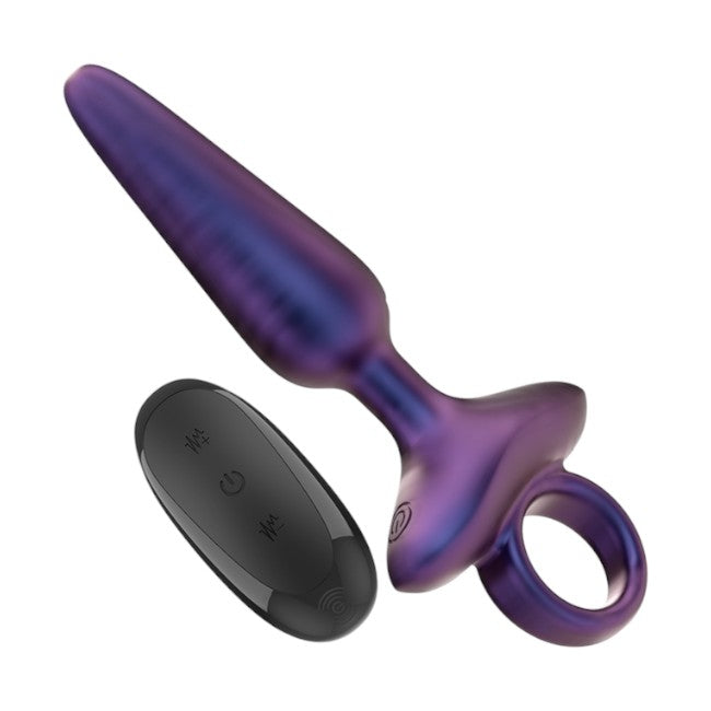 Vibrator anal INTENSE MARLON, control prin telecomanda, 10 functii de vibratie, rezistent la apa, din silicon mov, 15 cm 1 Vibrator anal INTENSE MARLON, control prin telecomanda, 10 functii de vibratie, rezistent la apa, din silicon mov, 15 cm