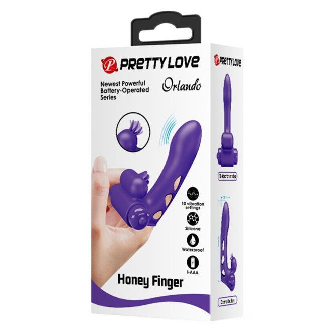 Vibrator Honey Finger PRETTY LOVE Orlando, 10 functii de vibratii 1 Vibrator Honey Finger PRETTY LOVE Orlando, 10 functii de vibratii