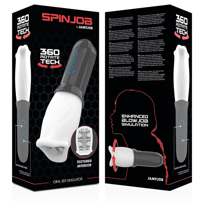 Simulator sex oral JAMYJOB - SPINJOB, electric, rotire 360 grade
