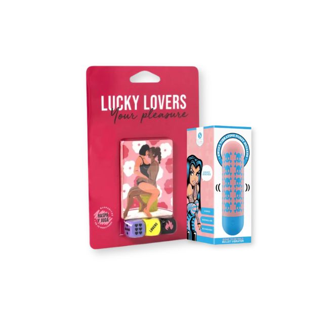 Pachet LGBTQ+: Joc Erotic SEXITIVE Lucky Lovers Your Pleasure, 1 buc + Vibrator bullet S-LINE Bone to be Wild, 1 buc