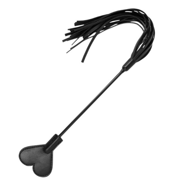 Paleta KINK - HEART, pentru jocuri erotice BDSM, din piele cu bici, 35 cm 1 Paleta KINK - HEART, pentru jocuri erotice BDSM, din piele cu bici, 35 cm