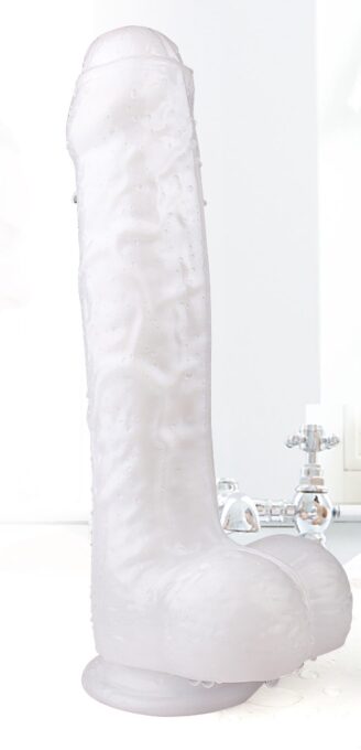 Dildo Realist Kylie Large Super Soft&Flexibil Alb 25 cm Passion Labs 1 Dildo Realist Kylie Large Super Soft&Flexibil Alb 25 cm Passion Labs