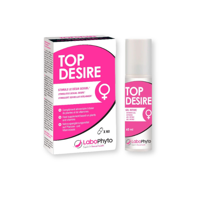 Pachet pentru femei: Capsule LaboPhyto Top Desire, 60 buc + Gel LaboPhyto Top Desire, 60 ml 1 Pachet pentru femei: Capsule LaboPhyto Top Desire, 60 buc + Gel LaboPhyto Top Desire, 60 ml