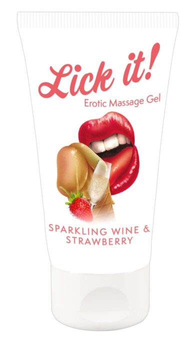 Lubrifiant Comestibil Lick-It Vin Spumant si Capsuni 50 ml 1 Lubrifiant Comestibil Lick-It Vin Spumant si Capsuni 50 ml
