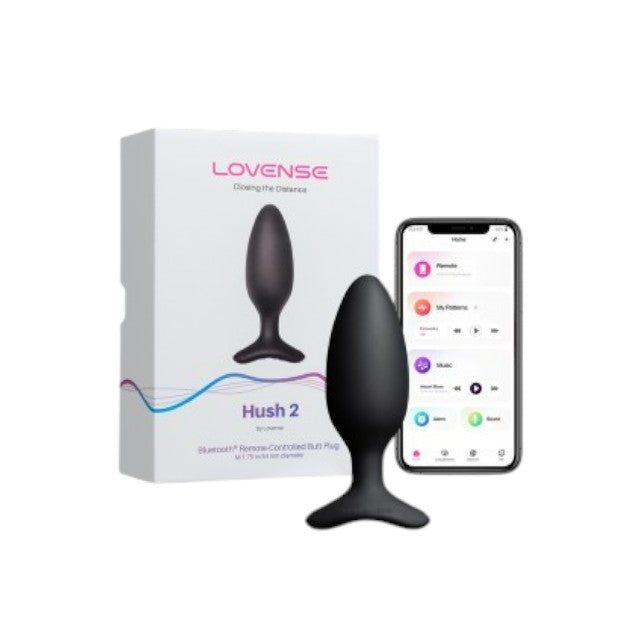 Plug anal LOVENSE - HUSH 2, control prin aplicatie, cu 10 functii de vibrare, 5.72 cm, culoarea negru(mare) 1 Plug anal LOVENSE - HUSH 2, control prin aplicatie, cu 10 functii de vibrare, 5.72 cm, culoarea negru(mare)