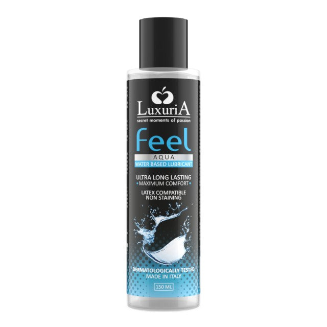 Lubrifiant LUXURIA Feel Aqua, pe bază de apă, cu efect de lungă durată, testat dermatologic, 150 ml