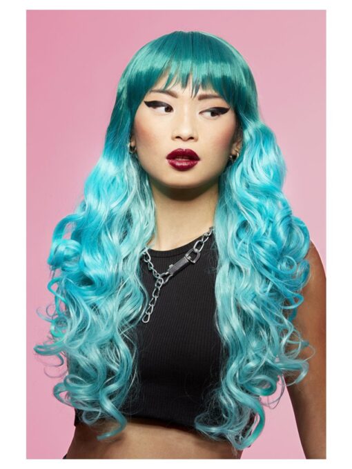 Peruca Manic Panic Mermaid Ombre Siren Turcoaz 1 Peruca Manic Panic Mermaid Ombre Siren Turcoaz