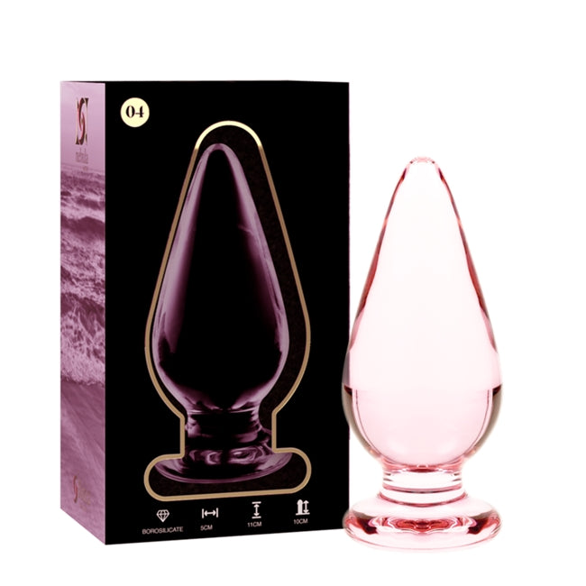 Plug anal NEBULA Series by Ibiza, din sticla, diametru 5 cm, lungime 11 cm, roz 1 Plug anal NEBULA Series by Ibiza, din sticla, diametru 5 cm, lungime 11 cm, roz