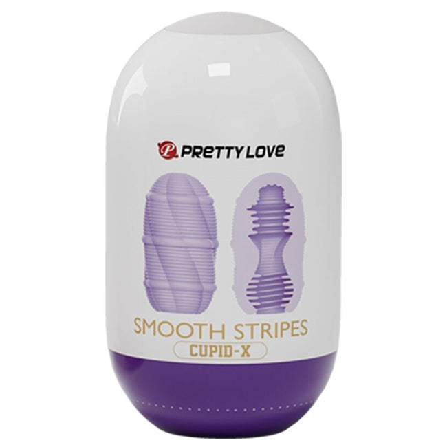 Ou PRETTY LOVE - SMOOTH STRIPES pentru masturbare, rezistent la apa 1 Ou PRETTY LOVE - SMOOTH STRIPES pentru masturbare, rezistent la apa