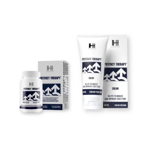Pachet pentru bărbați: Capsule SHS Potency Therapy, 60 buc + Cremă SHS Potency Therapy, 50 ml 1 Pachet pentru bărbați: Capsule SHS Potency Therapy, 60 buc + Cremă SHS Potency Therapy, 50 ml