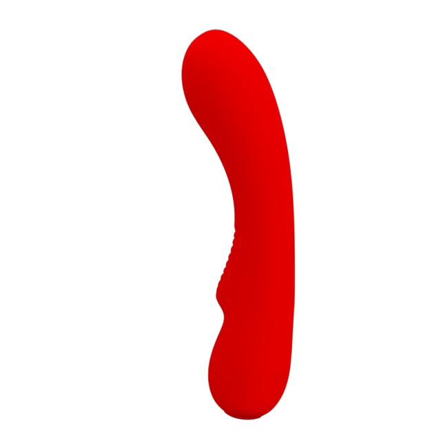 Vibrator PRETTY LOVE Prescott, design elegant, 12 funcții de vibrație, funcție de memorie, din silicon moale, culoare roșu