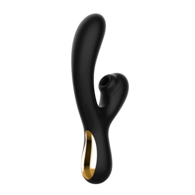 Vibrator Anna G-Spot Vibrating&Sucking Silicon USB Negru Passion Labs 1 Vibrator Anna G-Spot Vibrating&Sucking Silicon USB Negru Passion Labs