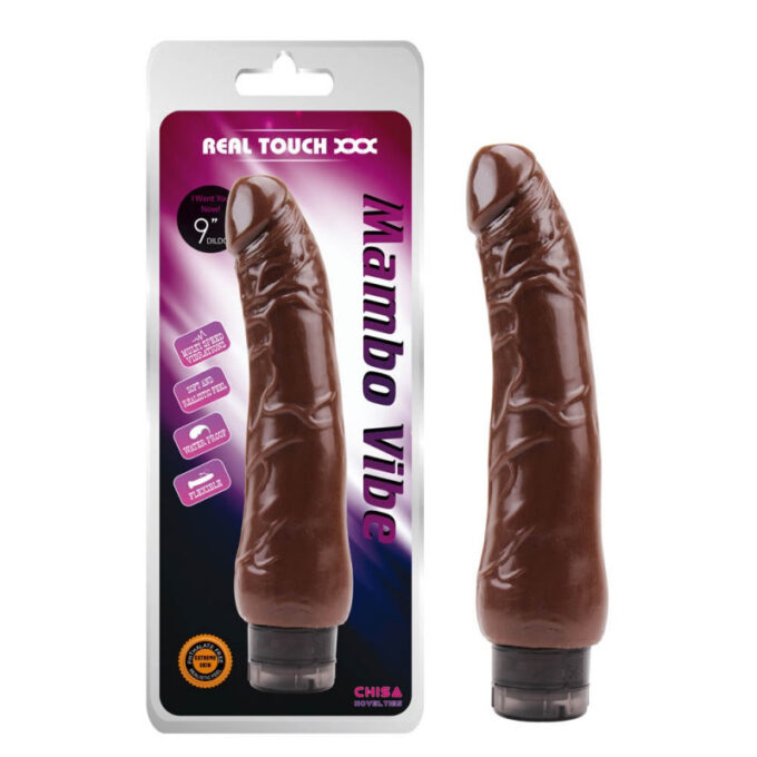 Vibrator Realist Mambo Vibe Multispeed Maro 22 cm 1 Vibrator Realist Mambo Vibe Multispeed Maro 22 cm