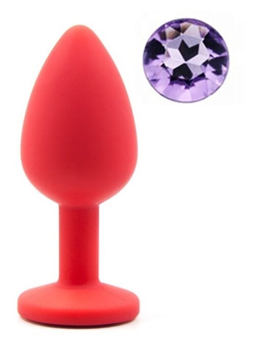 Dop Anal Silicone Buttplug. Small. Rosu/Mov Deschis. Guilty Toys 1 Dop Anal Silicone Buttplug. Small. Rosu/Mov Deschis. Guilty Toys