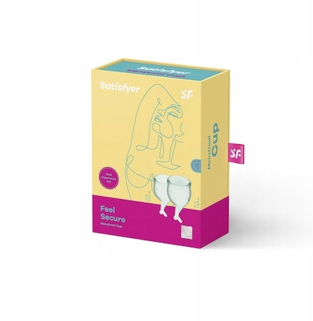 Cupa menstruala, Satisfyer Feel Secure, culoare bleu, 1 cutie x 2 buc 1 Cupa menstruala, Satisfyer Feel Secure, culoare bleu, 1 cutie x 2 buc