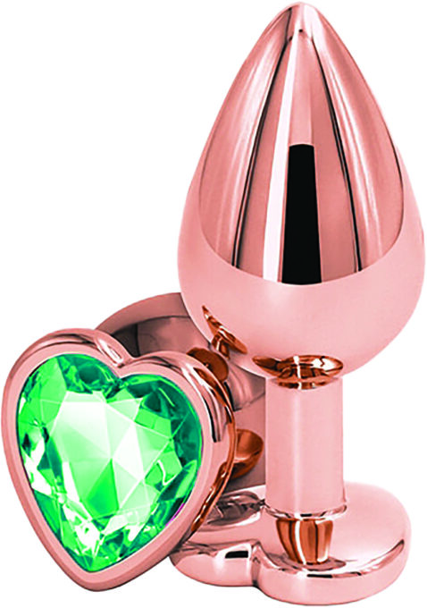 Dop Anal Brilliant Anal Plug Large, Rose Gold, Piatra Verde, Passion Labs 1 Dop Anal Brilliant Anal Plug Large, Rose Gold, Piatra Verde, Passion Labs
