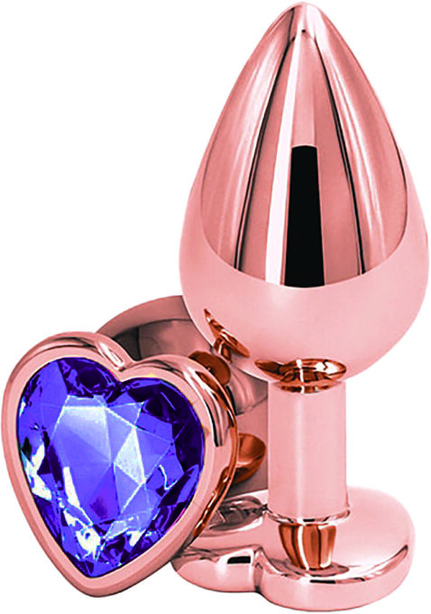 Dop Anal Brilliant Anal Plug Small, Rose Gold, Piatra Mov, Passion Labs 1 Dop Anal Brilliant Anal Plug Small, Rose Gold, Piatra Mov, Passion Labs