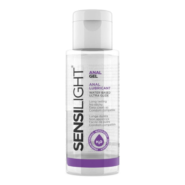 Lubrifiant anal SENSILIGHT Anal Gel, pe bază de apă, cu efect de lungă durată, compatibil cu prezervative, 30 ml