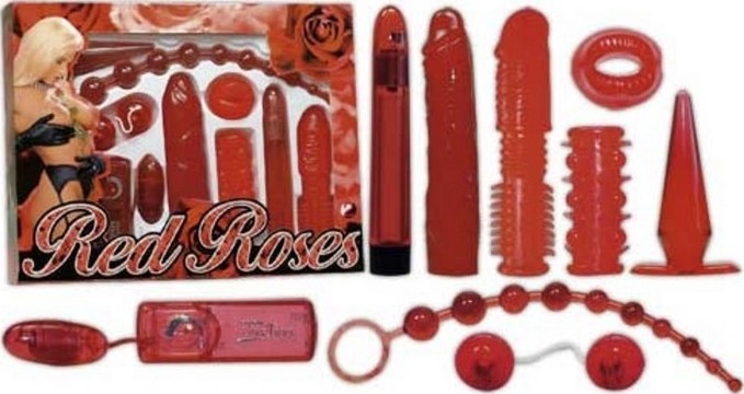 Set complet jucarii sexuale Red Roses 1 Set complet jucarii sexuale Red Roses