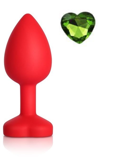 Dop Anal Brighty, Small, Silicon, Rosu/Verde, Mokko Toys 1 Dop Anal Brighty, Small, Silicon, Rosu/Verde, Mokko Toys