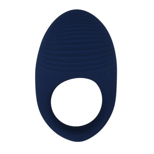 Inel vibrator pentru penis TABOOBOO Between You and Me, din silicon cu striații, rezistent la apă, albastru 1 Inel vibrator pentru penis TABOOBOO Between You and Me, din silicon cu striații, rezistent la apă, albastru