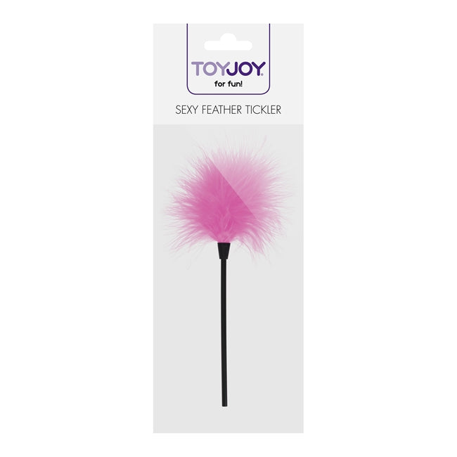 Puf de gadilat ToyJoy - Basics Sexy Feather Tickler, roz 1 Puf de gadilat ToyJoy - Basics Sexy Feather Tickler, roz