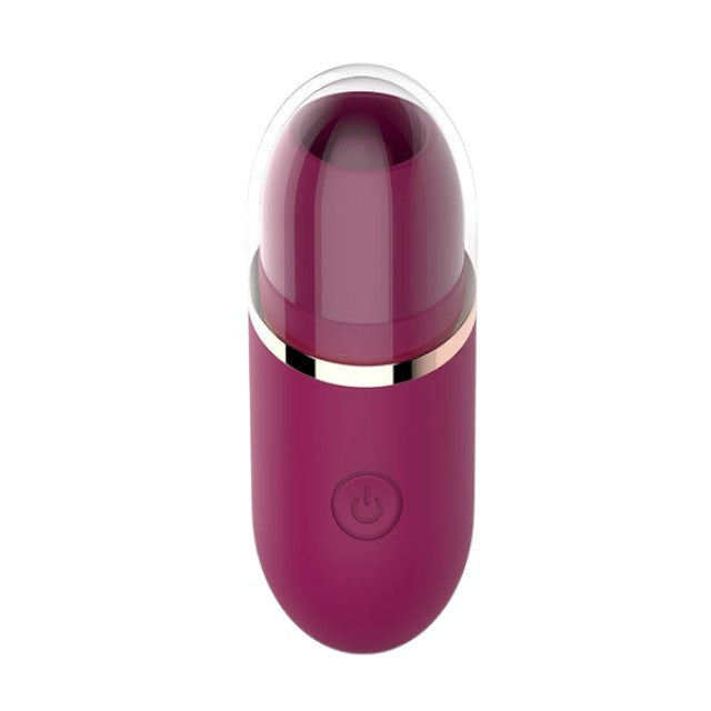Vibrator TOYZ4LOVERS Elys Lick It, pentru clitoris și zone erogene, cu funcție de simulare sex oral, rezistent la apă, mov
