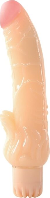 Vibrator cu Limbute pentru Clitoris Real Shock, Multispeed, PVC, Natural, 23 cm 1 Vibrator cu Limbute pentru Clitoris Real Shock, Multispeed, PVC, Natural, 23 cm